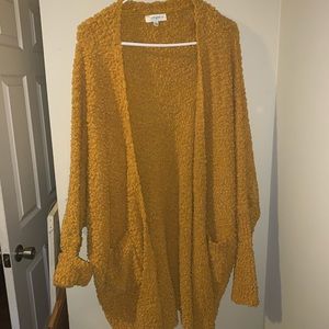 Oversized mustard yellow sweater